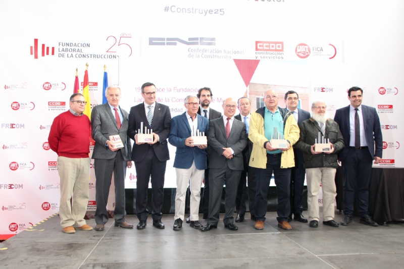 El Ayuntamiento de Alhama, premiado en el 25 aniversario de la Fundación Laboral de la Construcción en Murcia