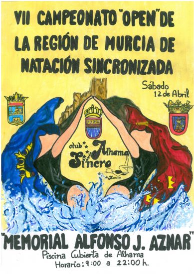 El prximo 12 de abril se celebrar el VII Open de la Regin de Murcia de Natacin Sincronizada