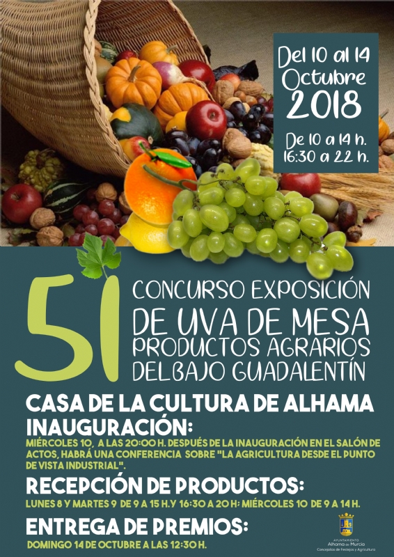51º Concurso Exposición de Uva de Mesa y Productos Agrarios del Bajo Guadalentín