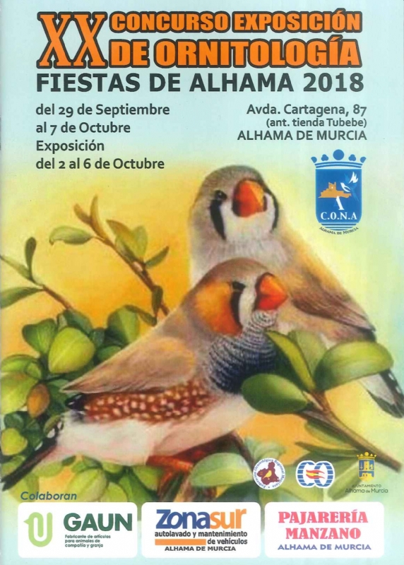 XX Concurso Exposición de Ornitología Feria 2018