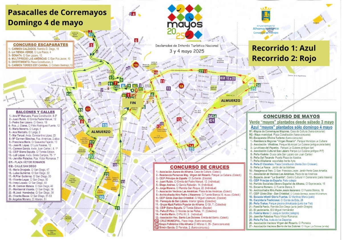 Todo preparado para el inicio de las Fiestas de los Mayos 2025 