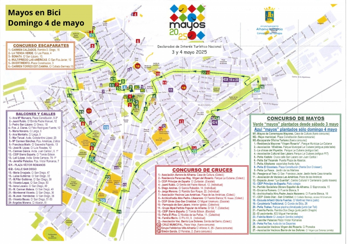 Todo preparado para el inicio de las Fiestas de los Mayos 2025 