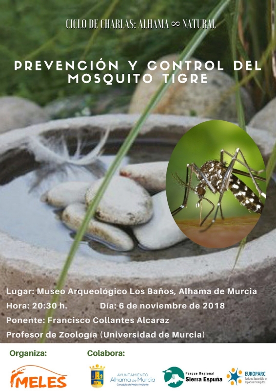 Charla sobre prevencin y control del mosquito tigre: 6 de noviembre de 2018