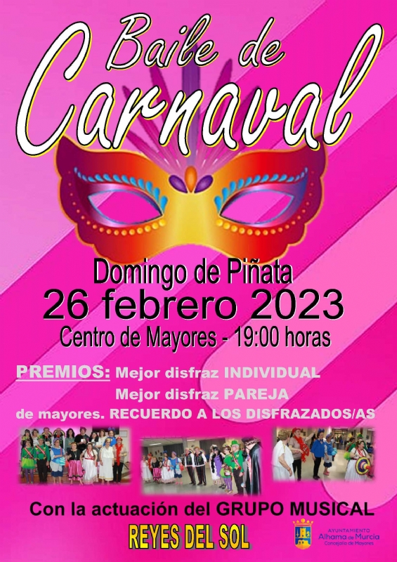 Carnaval de mayores en el centro de ocio del parque de La Cubana: 26 de febrero de 2023