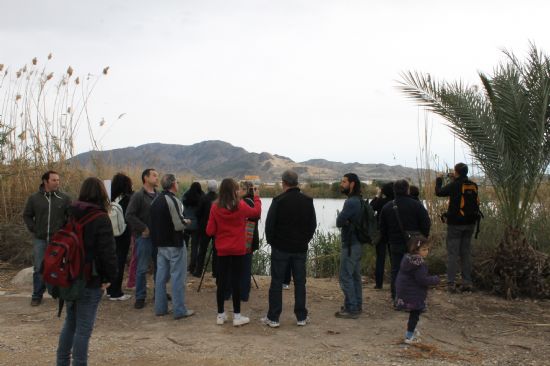 Representantes de diferentes Asociaciones de Alhama de Murcia visitan la EDAR dentro del proyecto Conservacin de la Malvasa cabeciblanca en la Regin de Murcia