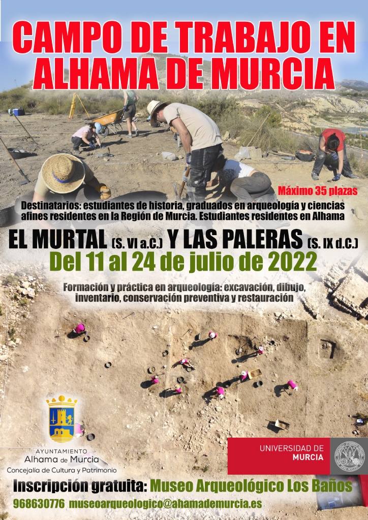 Campo de trabajo en El Murtal y Las Paleras 2022. Del 11 al 24 de julio