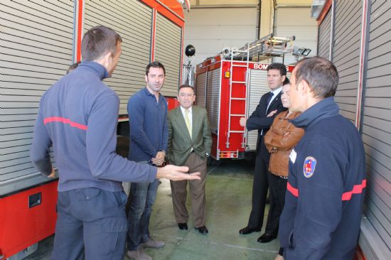 El gerente del Consorcio de Extincin de Incendios visita el Parque de Bomberos de Alhama-Totana y anuncia obras de remodelacin y ampliacin 