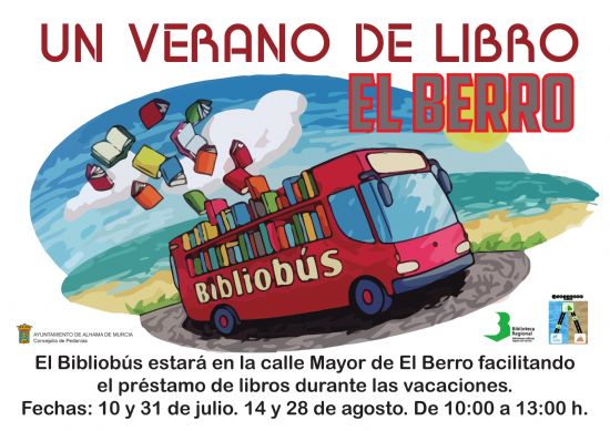 Bibliobus de verano en El Berro
