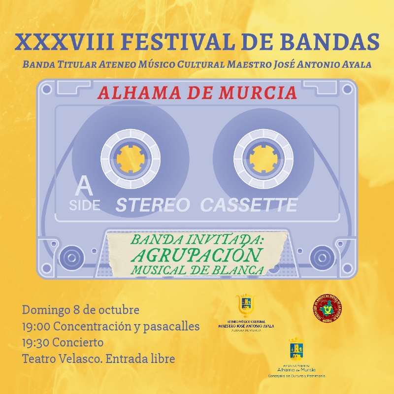 XXXVIII Festival de Bandas de Msica de Alhama: 8 de octubre de 2023
