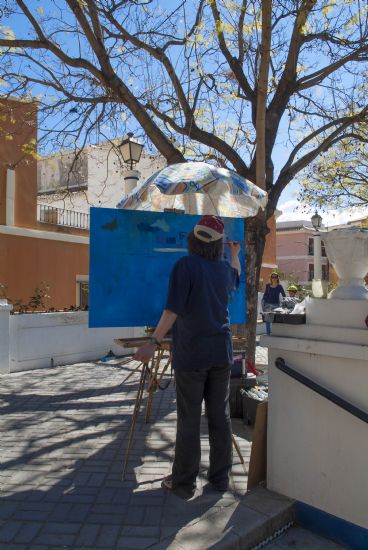 Cientos de artistas participan en el X Certamen de Pintura Rpida Mara Dolores Andreo