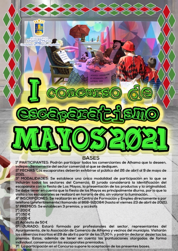 I concurso de escaparatismo Los Mayos 2021. Del 26 de abril al 9 de mayo. 