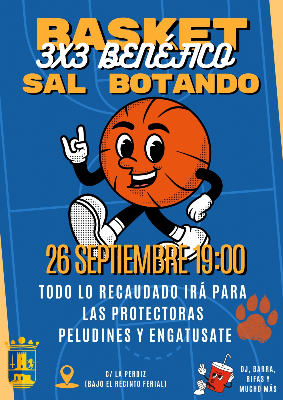 La peña Saltocando organiza un torneo benéfico de baloncesto a favor de las protectoras locales