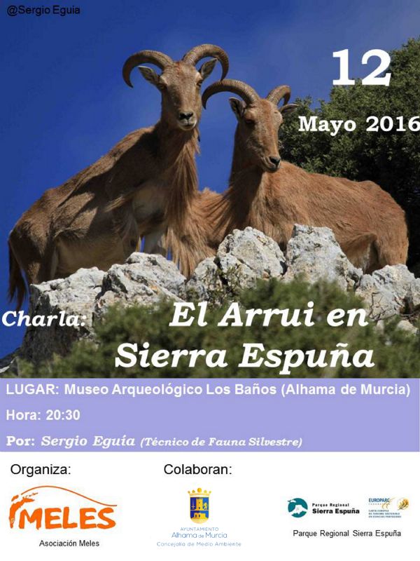 Este jueves, charla: El Arru en Sierra Espua