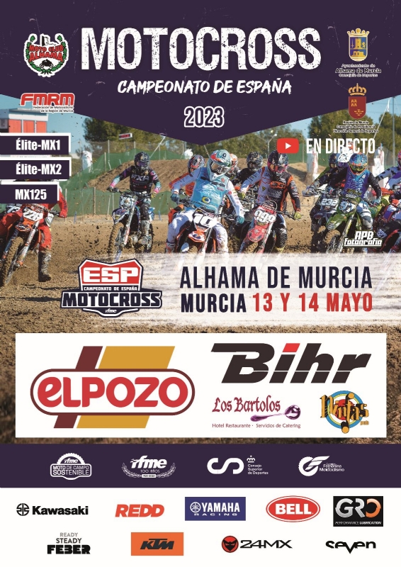 Alhama acoge este fin de semana el Campeonato de España de Motocross Élite 2023