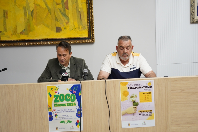 La Concejala de Comercio presenta el concurso de escaparatismo y el Zoco de Los Mayos 2024
