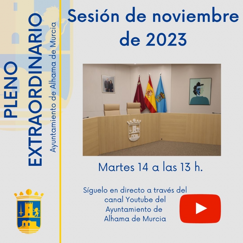 Pleno extraordinario: Los vecinos de las pedanas de Alhama de Murcia elegirn a sus alcaldes en diciembre