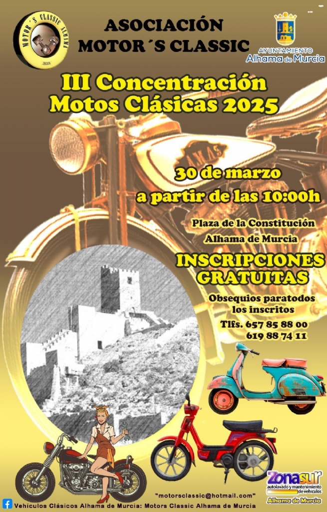 III Concentración de Motos Clásicas 2025 en Alhama de Murcia