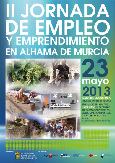El prximo 23 de mayo se celebrar la II Jornada de Empleo y Emprendimiento en Alhama de Murcia