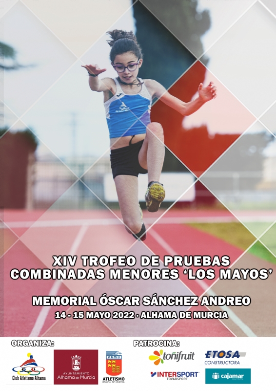 El 14 y 15 de mayo vuelven las combinadas de atletismo al complejo Guadalentn