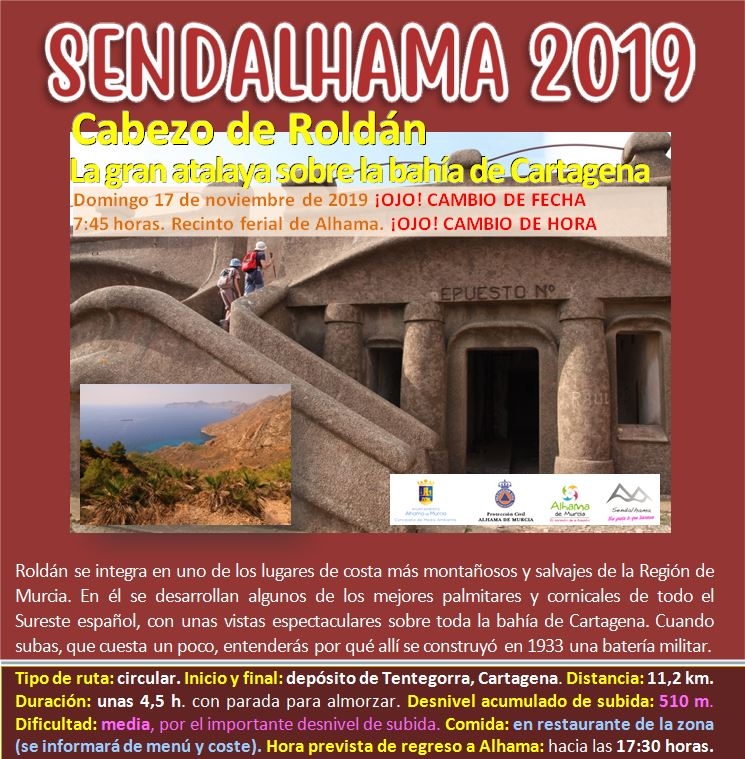 Abierto el plazo de inscripcin para las dos ltimas rutas de Sendalhama 2019