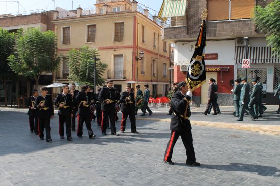 La Guardia Civil protagoniza un emotivo homenaje a la Bandera espaola el Da de la Hispanidad 