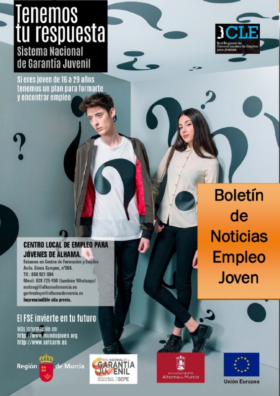 Boletn semanal del centro de empleo para jvenes (13-05-2022) 	