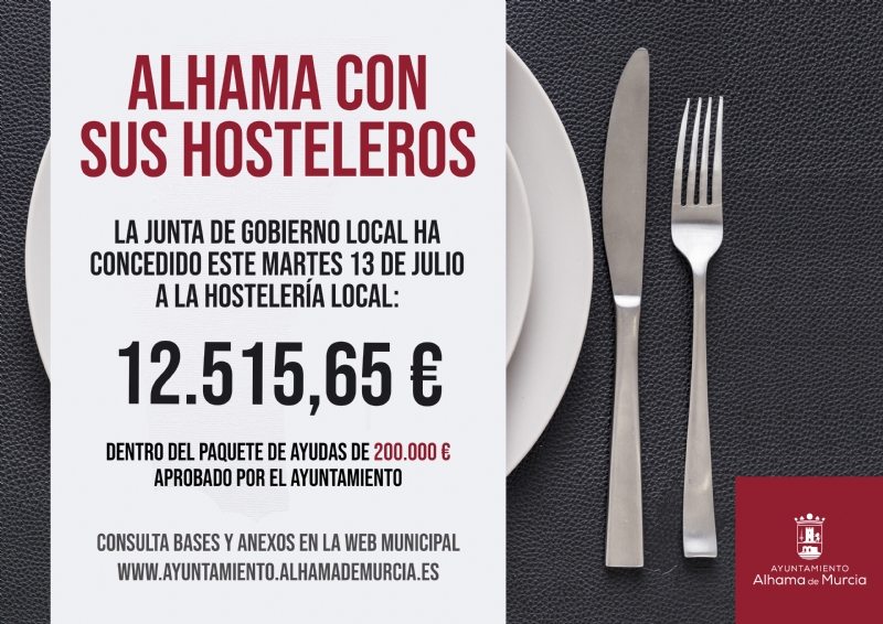 Seis nuevos negocios de hostelera reciben otros 12.500 euros de ayudas municipales