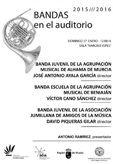 La Banda Juvenil actúa este domingo en el Auditorio Víctor Villegas