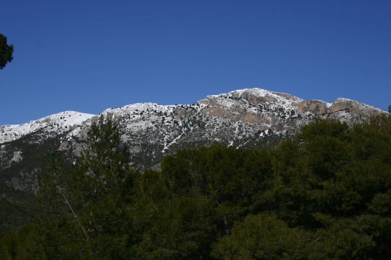 Cortados el cruce de La Perdiz y el acceso al Parque de Sierra Espua por la nieve