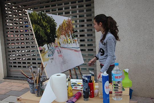 Ms de cincuenta artistas participaron en el XI Certamen Nacional de Pintura Rpida al Aire Libre Mara Dolores Andreo