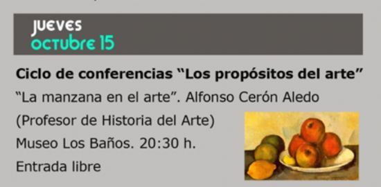 Esta tarde, conferencia de Alfonso Cern Aledo: 