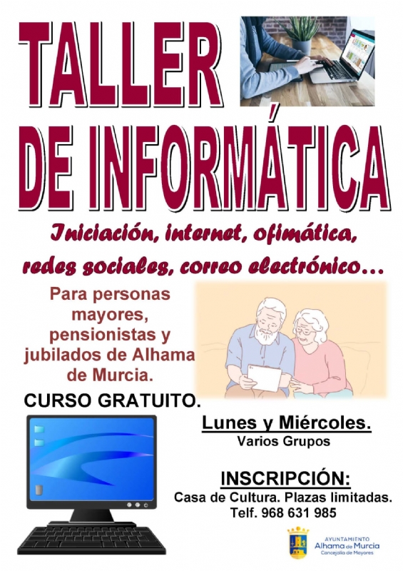 Nueva edición del Taller de Informática para personas mayores, pensionistas y jubilados