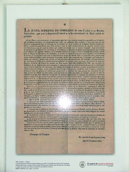 El Archivo Municipal conmemora el bicentenario de La Pepa con la exposicin de la documentacin patrimonial de Alhama en la constitucin de la primera Constitucin Espaola 