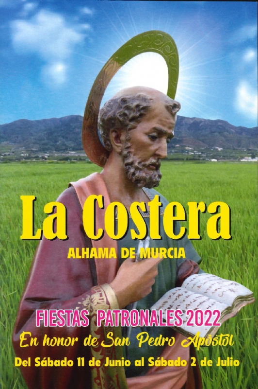 Fiestas de La Costera 2022 en honor a San Pedro Apóstol. Del 11 de junio al 2 de julio