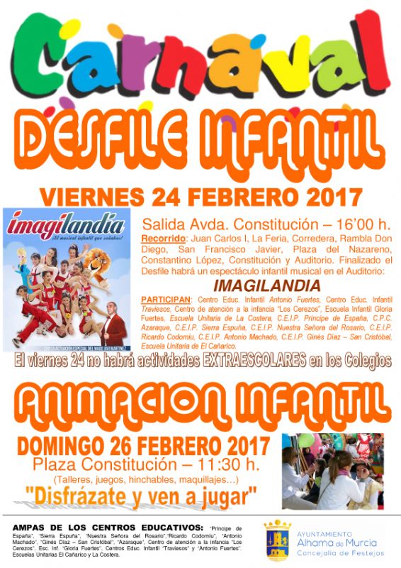 Desfile infantil de Carnaval 2017
