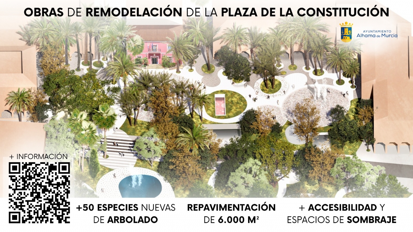 Las obras de remodelación de la Plaza de la Constitución cumplen un mes desde su inicio