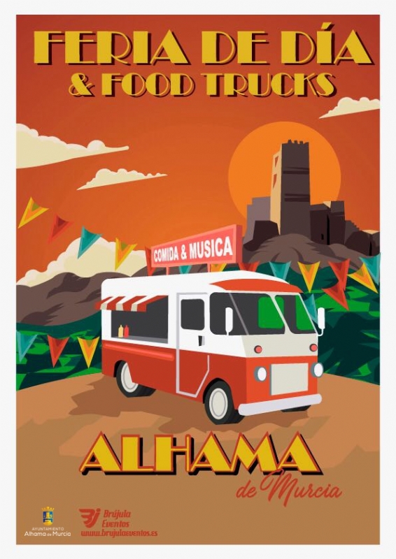 Food trucks Feria de Día 2018, comida especializada sobre ruedas y música en directo 