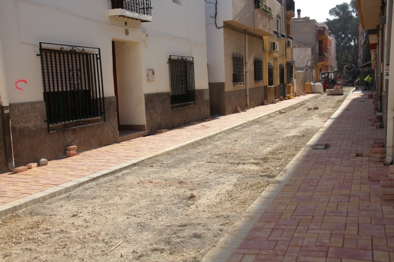 Las obras en Acequia Espua, calle Los Pasos y avenida Cartagena, prximas a su finalizacin