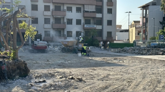 Las obras de remodelación de la Plaza de la Constitución cumplen un mes desde su inicio - 2