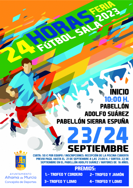 Torneo '24 Fútbol Sala Feria 2023' en Alhama de Murcia