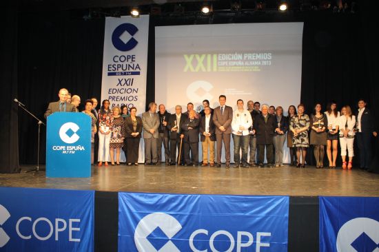 La emisora local, Cope Espua celebr su XXII Edicin de Premios Cope Espua Alhama 2013