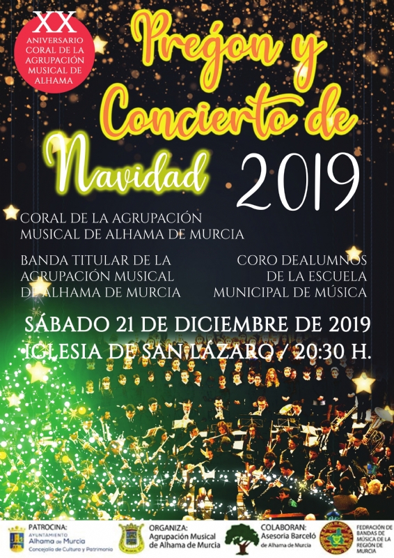 Pregn y concierto de Navidad 2019: 21 de diciembre en la iglesia de San Lzaro