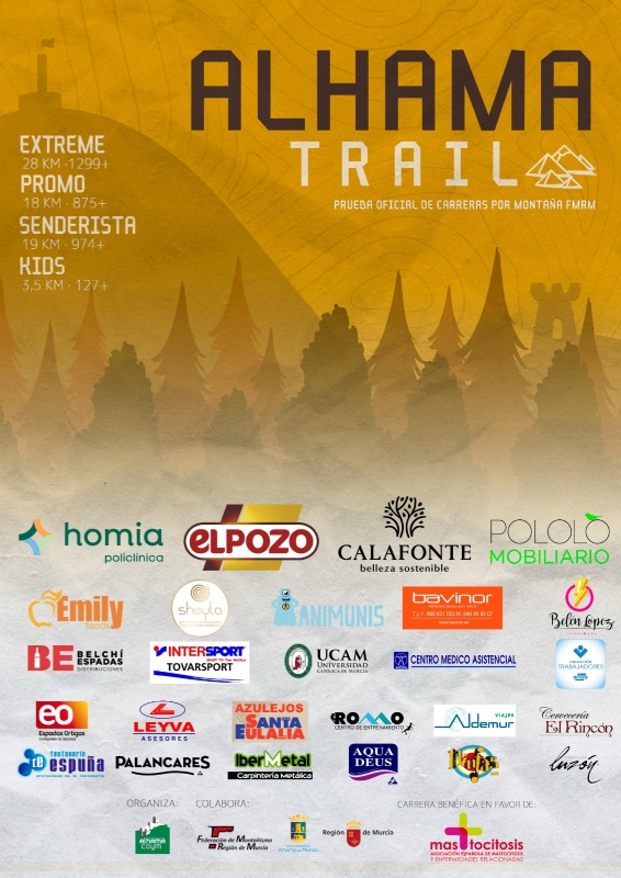 La VI edición del Alhama Trail se disputa este domingo 22 de octubre