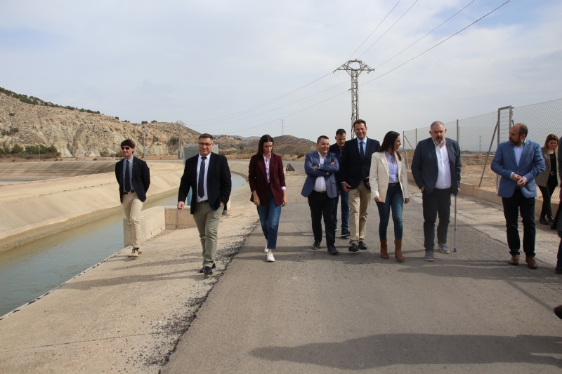 Lpez Miras y Carlos Mazn visitan Alhama de Murcia para reivindicar la necesidad de un pacto nacional del agua