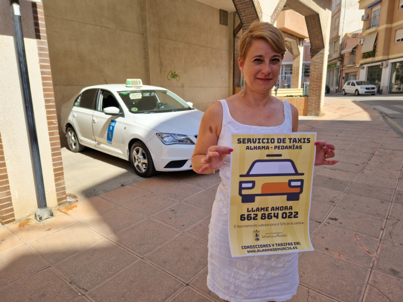 El Ayuntamiento renueva el servicio de taxis a las pedanas, subvencionando el 50% del coste
