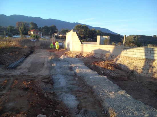 El Ayuntamiento de Alhama acomete obras de mejora en el camino del Caarico hacia Librilla
