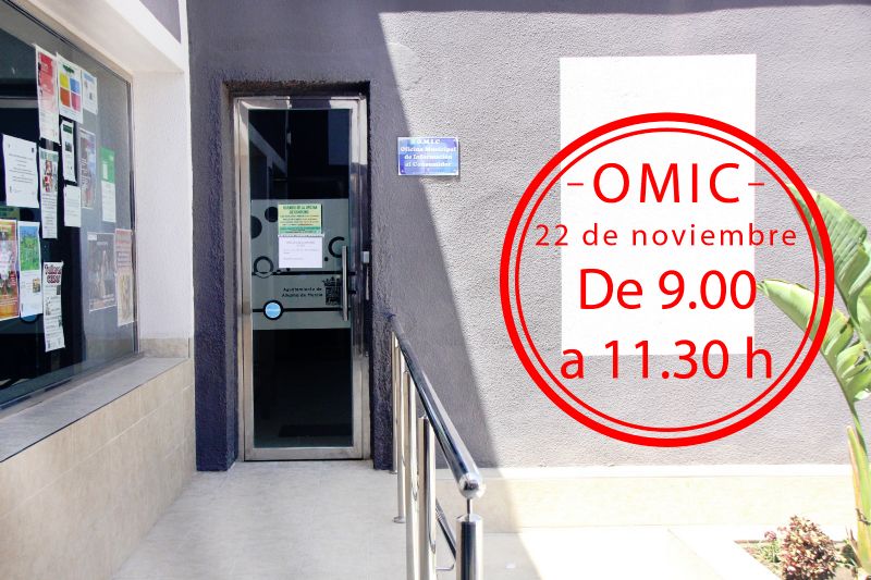La OMIC permanecer abierta de 9.00 a 11.30 h. este martes 22 de noviembre
