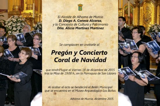 Pregn y concierto coral de Navidad