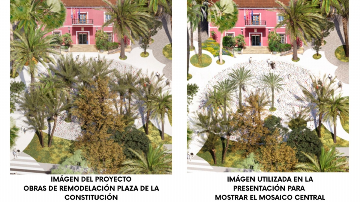 Las obras de la Plaza de la Constitucin incorporarn a este espacio 50 nuevos rboles