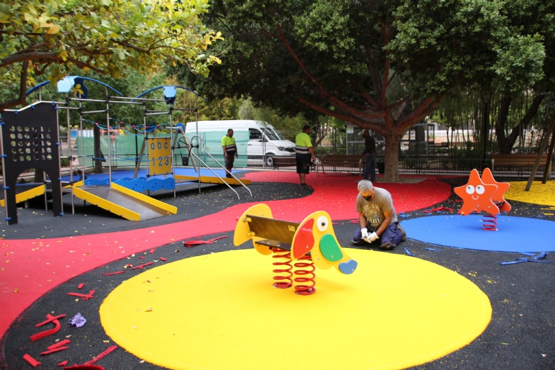El Ayuntamiento comienza la primera fase del nuevo parque de La Cubana con la renovacin del rea de juegos infantiles y mejoras en la accesibilidad